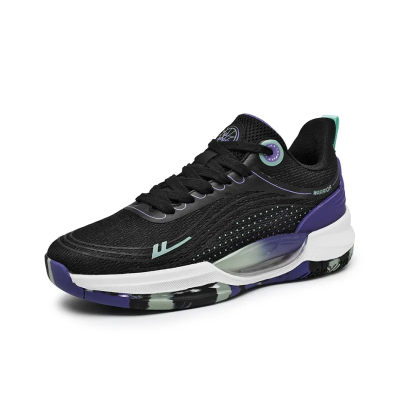 WARRIOR Basketball Shoes Men Low Top Purple-1