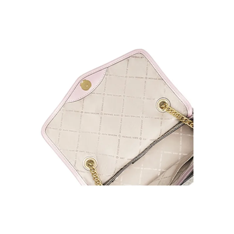 MICHAEL KORS Shoulder Bag Medium Size Women's Vanilla White Pink Multicolor-3