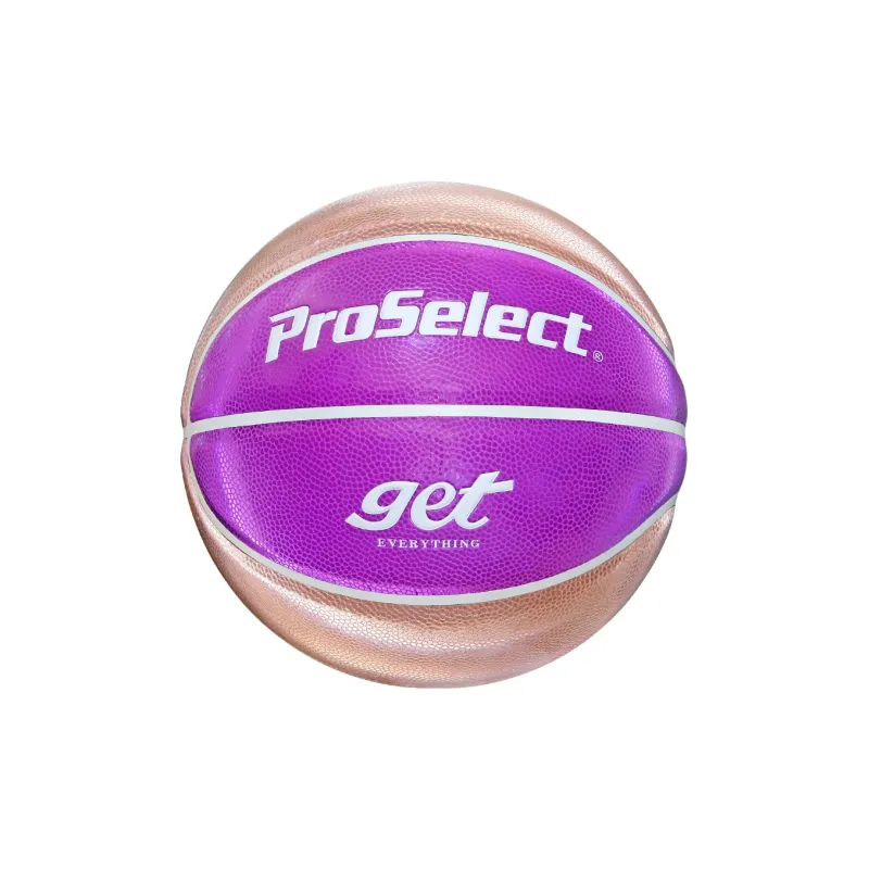 ProSelect PU Basketball Pink Purple Size 5 Reflective Training Kids'-1