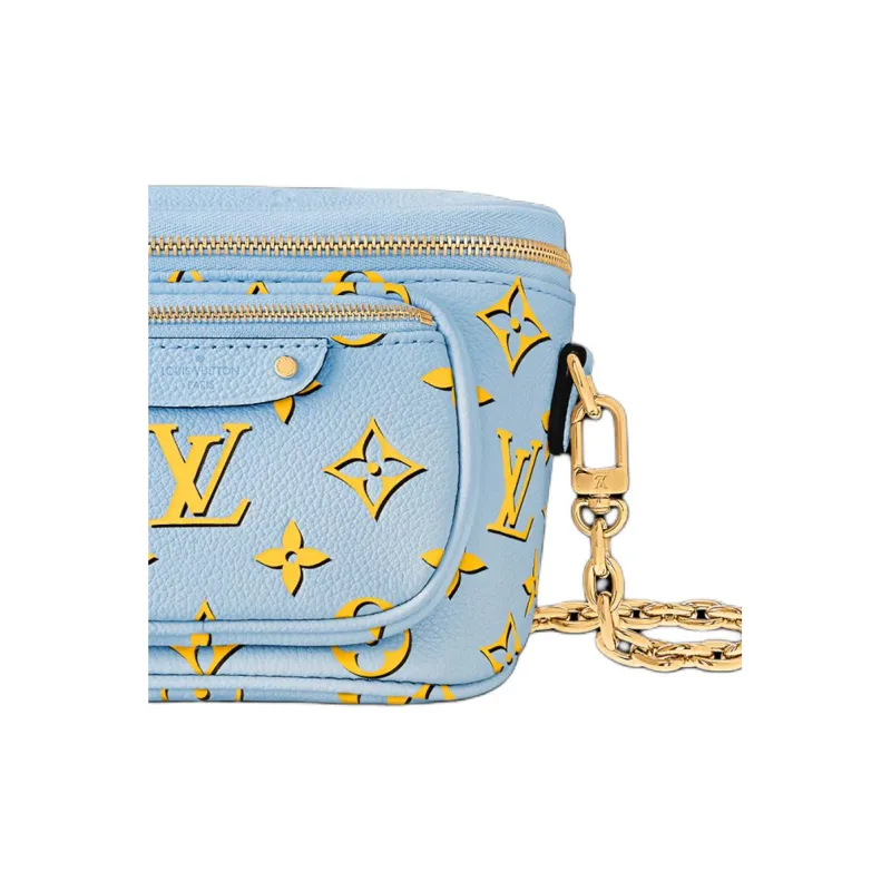LOUIS VUITTON Mini Bumbag Baby Blue-4