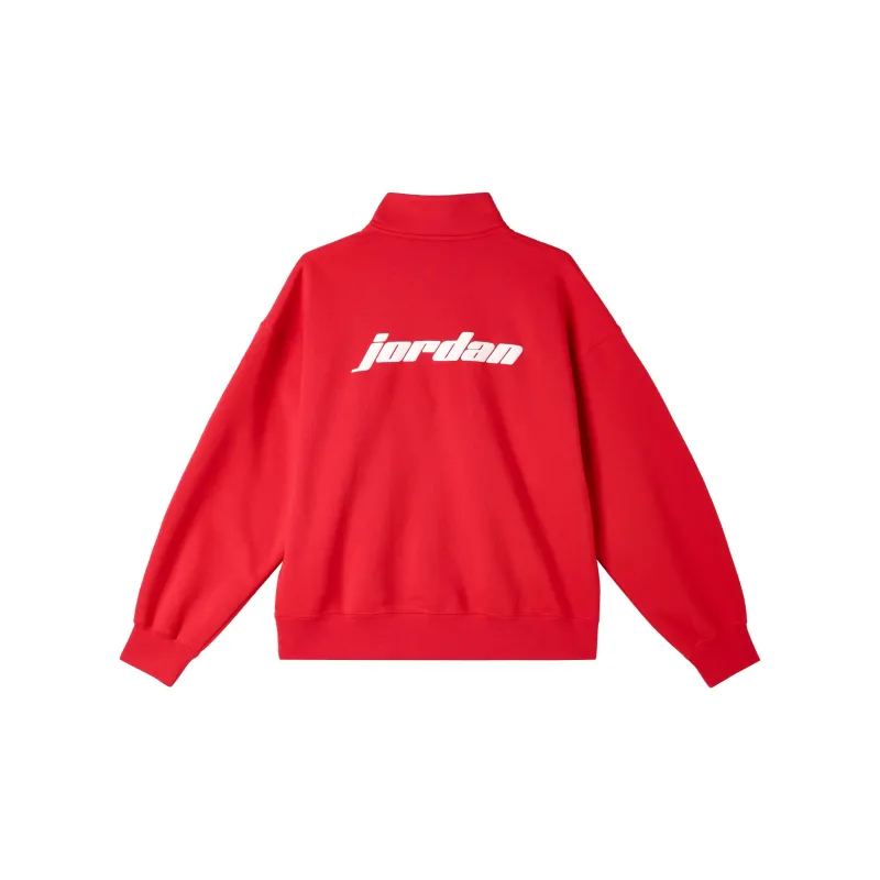 Jordan As W J Flt Flc QTR ZIP GCEL Sweatshirt Women's Red-1