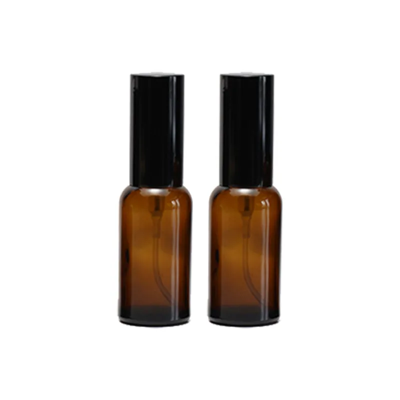 JIANYINGSHU Glass Spray Bottle Portable Partition Bottle Lightproof Glass Push Button Travel Small Bottle-6