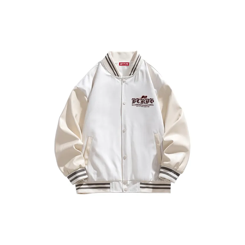 BTR Baseball Jacket Unisex Black-4