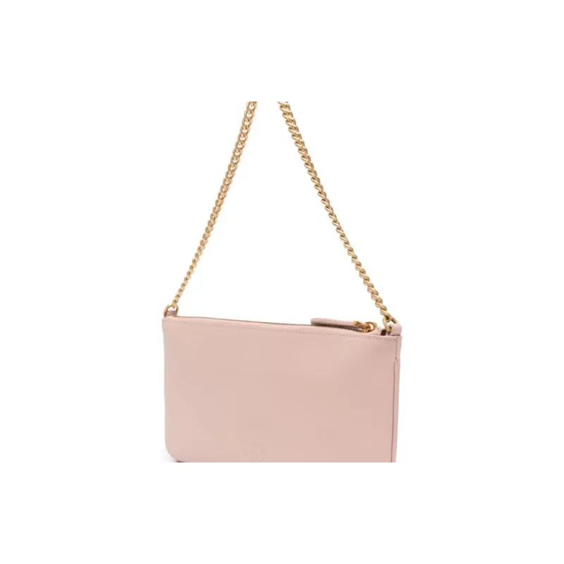 PINKO Goatskin Handbag, Shoulder Bag Women's Pink-4