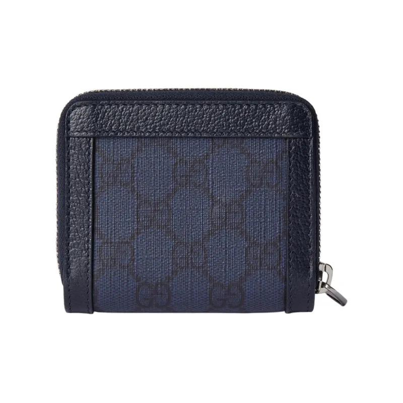 GUCCI Ophidia Canvas Wallet Men's Blue-3
