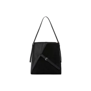 MARNI Calfskin Hobo Bag Handbag Shoulder Bag Women's Black