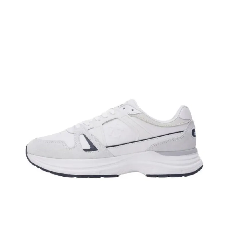 DESCENTE Anti Slip Wear Resistant Low Top Casual Shoes Unisex White-0