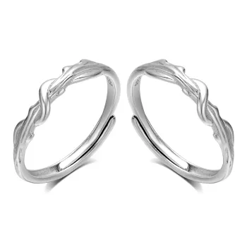 CLARKIA FLOWER S999 Fine Silver Rings Unisex