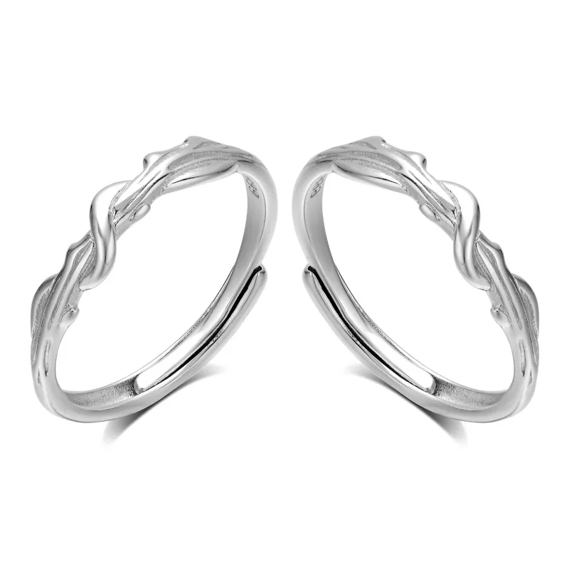 CLARKIA FLOWER S999 Fine Silver Rings Unisex-0