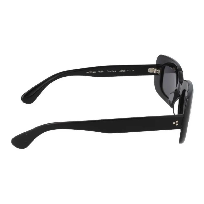 Oliver Peoples Plastic Metal Square Sunglasses Unisex Black-2