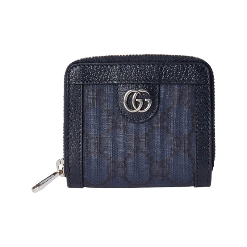 GUCCI Ophidia Canvas Wallet Men's Blue-0