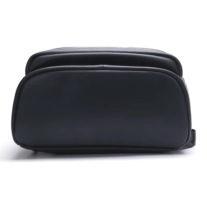 ELLE HOMME Cow Leather Backpack Regular Men's Dark Blue-4