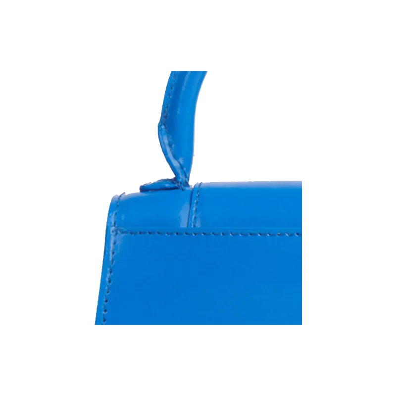 Balenciaga Hourglass Calfskin Hourglass Bag Portable Crossbody Bag Shoulder Bag Small Size Women's Royal Blue-6