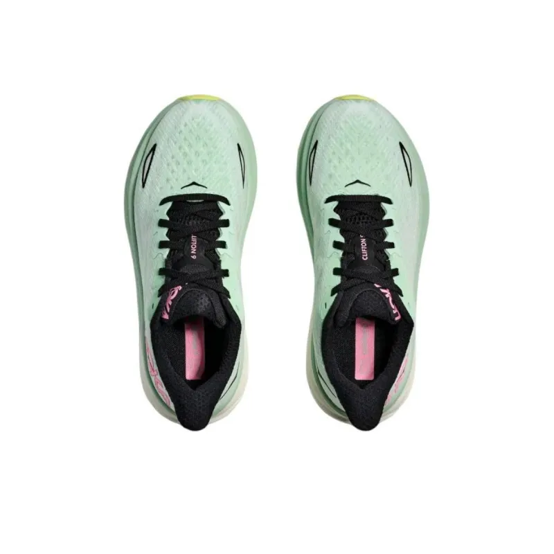 HOKA ONE ONE Clifton 9 Anti Slip Wear Resistant Low Top Casual Running Shoes Women's Green-2
