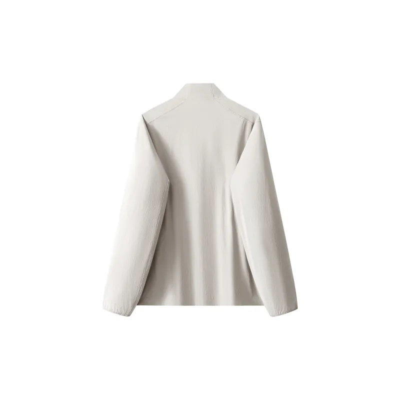 A.B.X Splash Resistant Stretch Casual Stand Collar Solid Color Long Sleeved Jackets & Coats Men's-0