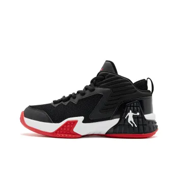 QIAODAN Grinding 1 Cushioning Coverage Anti Twist Support Anti Rollover High Top Basketball Shoes Men's Black