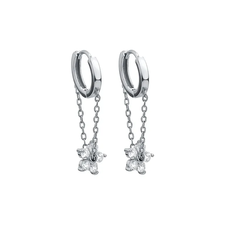 BAIJUAN S925 Silver Earrings Women's-0