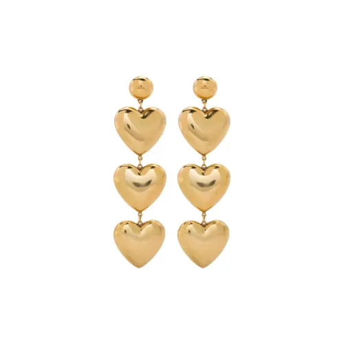 SAINT LAURENT Triple Heart Earrings