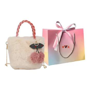 Yalu Plush Handbag Women's Multicolor