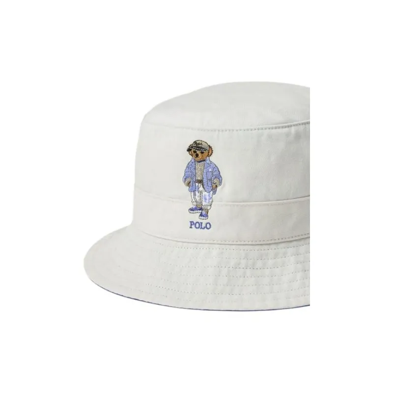Polo Ralph Lauren Cotton Bucket Hats Unisex White-2