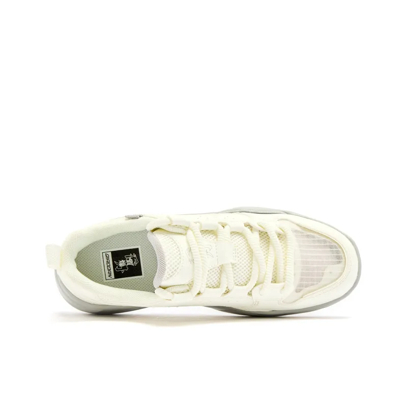 QIAODAN Anti-Slip Wear-Resistant Low-Top Skateboard Shoes Women's Greige-3