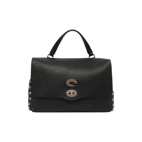 Zanellato Postina Calfskin One Shoulder Handbags Women's Black