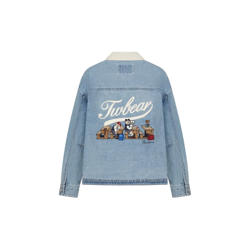 Teenie Weenie Denim Jacket Women's Light Blue-1