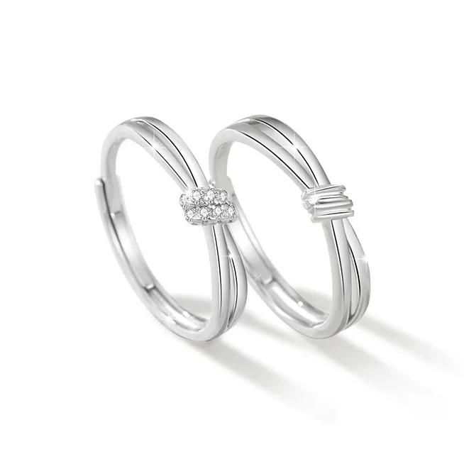 PHOENIXSILY 999 Fine Silver Rings Unisex-0
