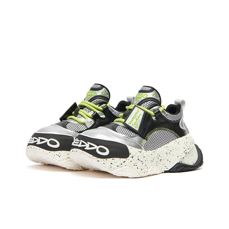 KEDDO Paint Unset 2nd Generation Height Increasing Breathable Low-Top Casual Shoes Women's-14