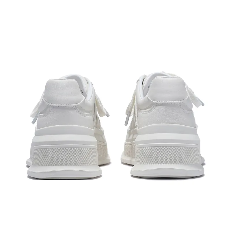 SELAIYA Low Top Skateboard Shoes Women's White-4
