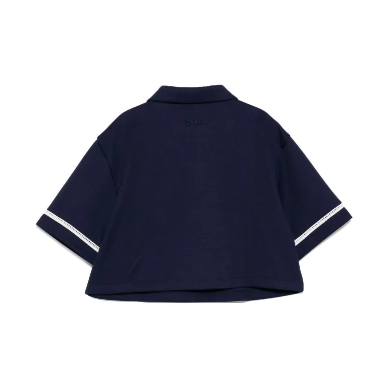 MSGM Embroidered Logo T shirt-1