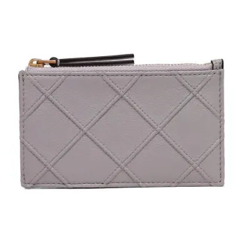 TORY BURCH Nappa Leather Wallet Women's Gray