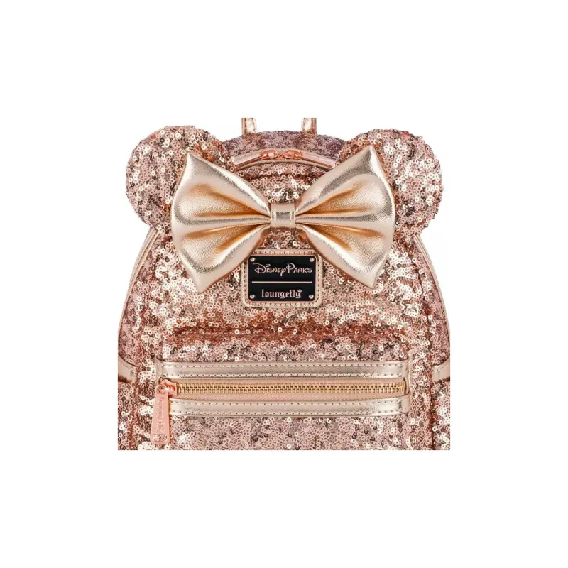 Disney Polyester Backpack Mini Women's Rose Gold-3