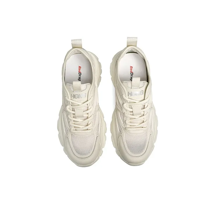 RED DRAGONFLY Height Increasing Wear Resistant Slip Resistant Low Top Chunky Sneakers-2