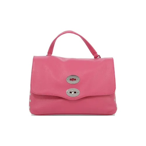 Zanellato Postina Calfskin One Shoulder Handbag Trumpets Women's Dark Pink