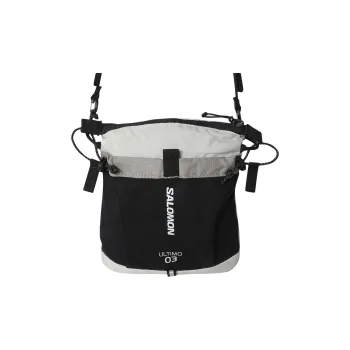 SALOMON Nylon Shoulder Bag Crossbody Bag Mini Unisex Gray