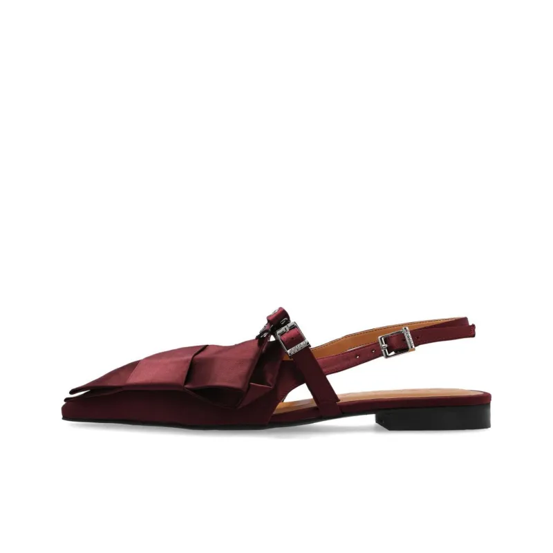 GANNI Casual Single Shoes Women's Burgundy-0