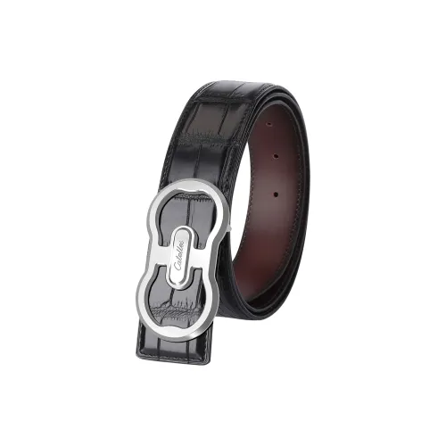 CATELLES Crocodile Leather Leather Belts Men's 3.5cm