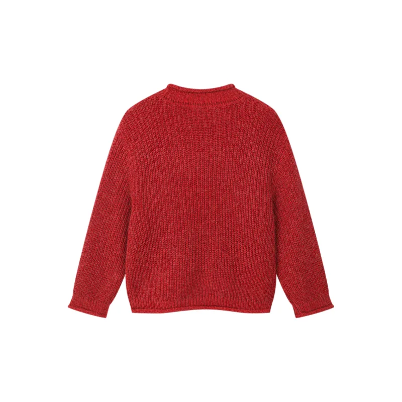 UOOYAA Sweaters Women's Red-1