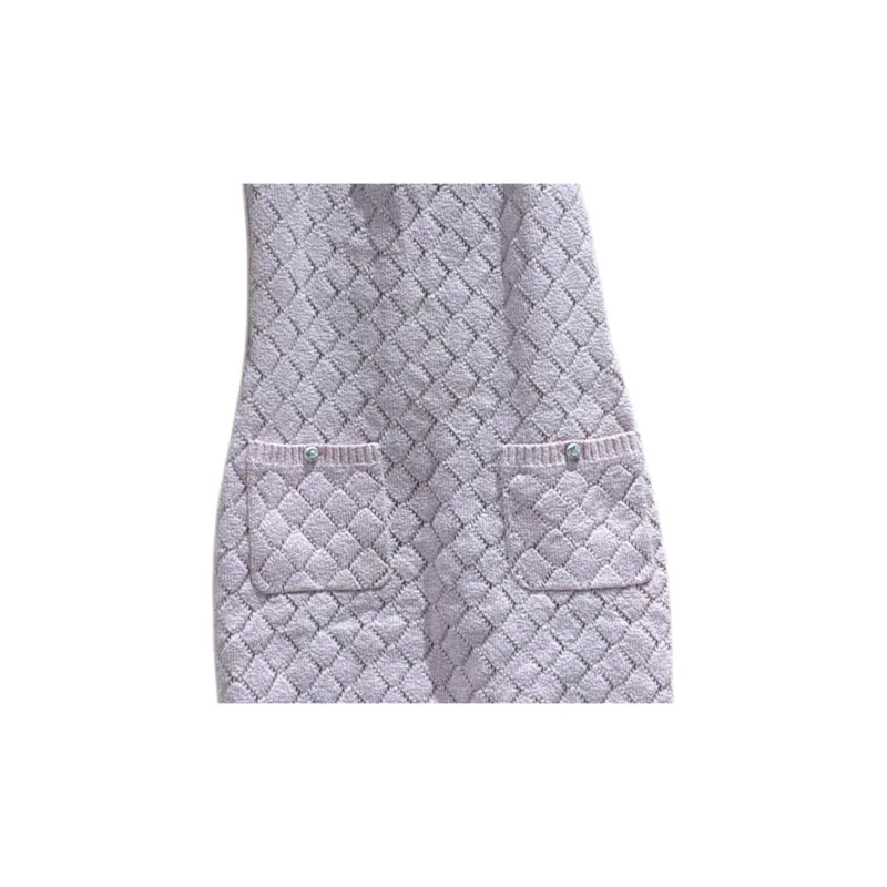 CHANEL Slip Dresses Women's Pink-1