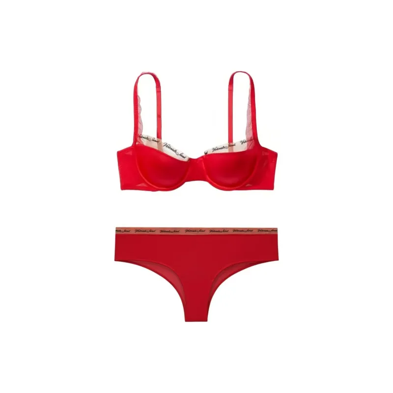 Victoria's Secret Underwear Set Women's Red-0