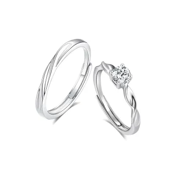 Kelanxi 999 Fine Silver Rings Unisex