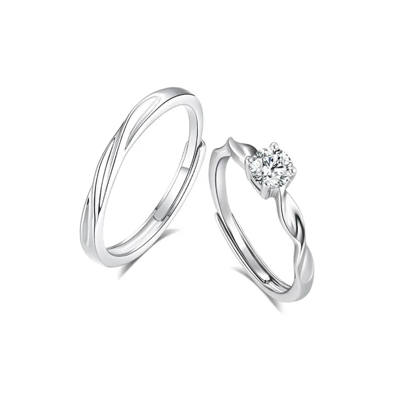 Kelanxi 999 Fine Silver Rings Unisex-0
