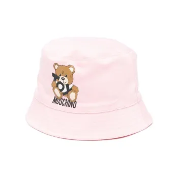 MOSCHINO Teddy Bea Dropped Brim Bucket Hat