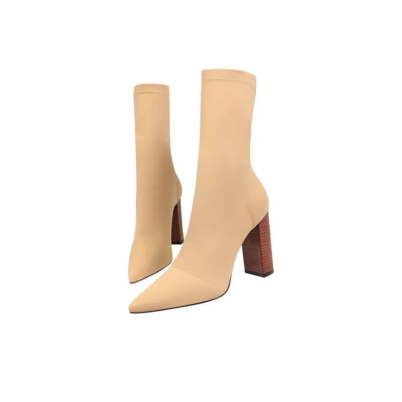 QITUMAUL Ankle Boots 9.5cm Women's-5