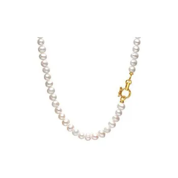 ME LUXE Pearl Necklace New Chinese Style A Versatile And Trendy Design For Attracting Wealth Women's