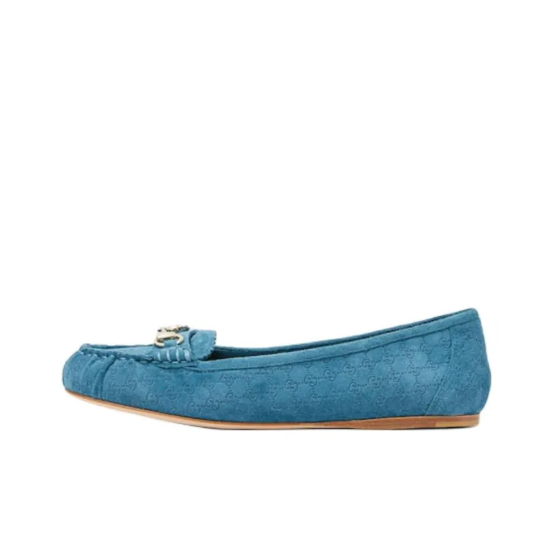 GUCCI Casual Single Shoes Women's Blue-0