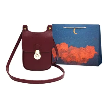 Elsvet PU Crossbody Bag, Shoulder Bag Regular Women's Burgundy/Light Brown/Black/Green