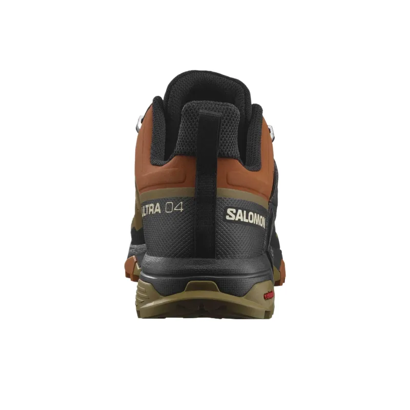 SALOMON X Ultra 4 Waterproof Grip Low Top Hiking Shoes Men's Olive Green-4