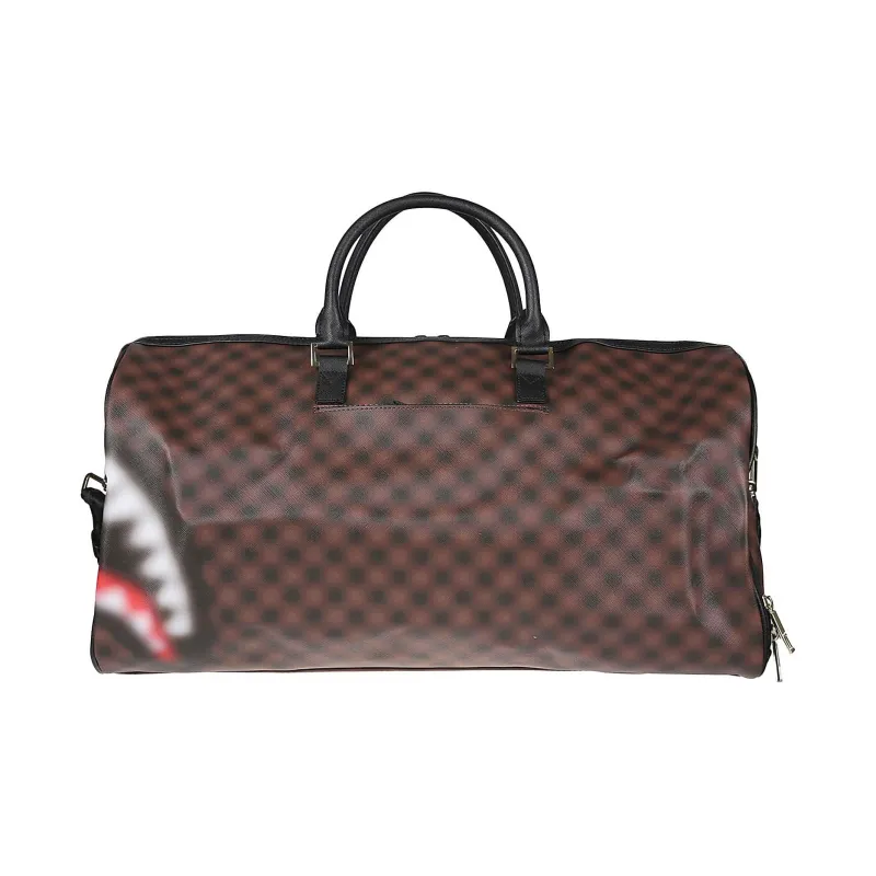 SPRAYGROUND PVC Travel Bag Unisex Brown Black-0
